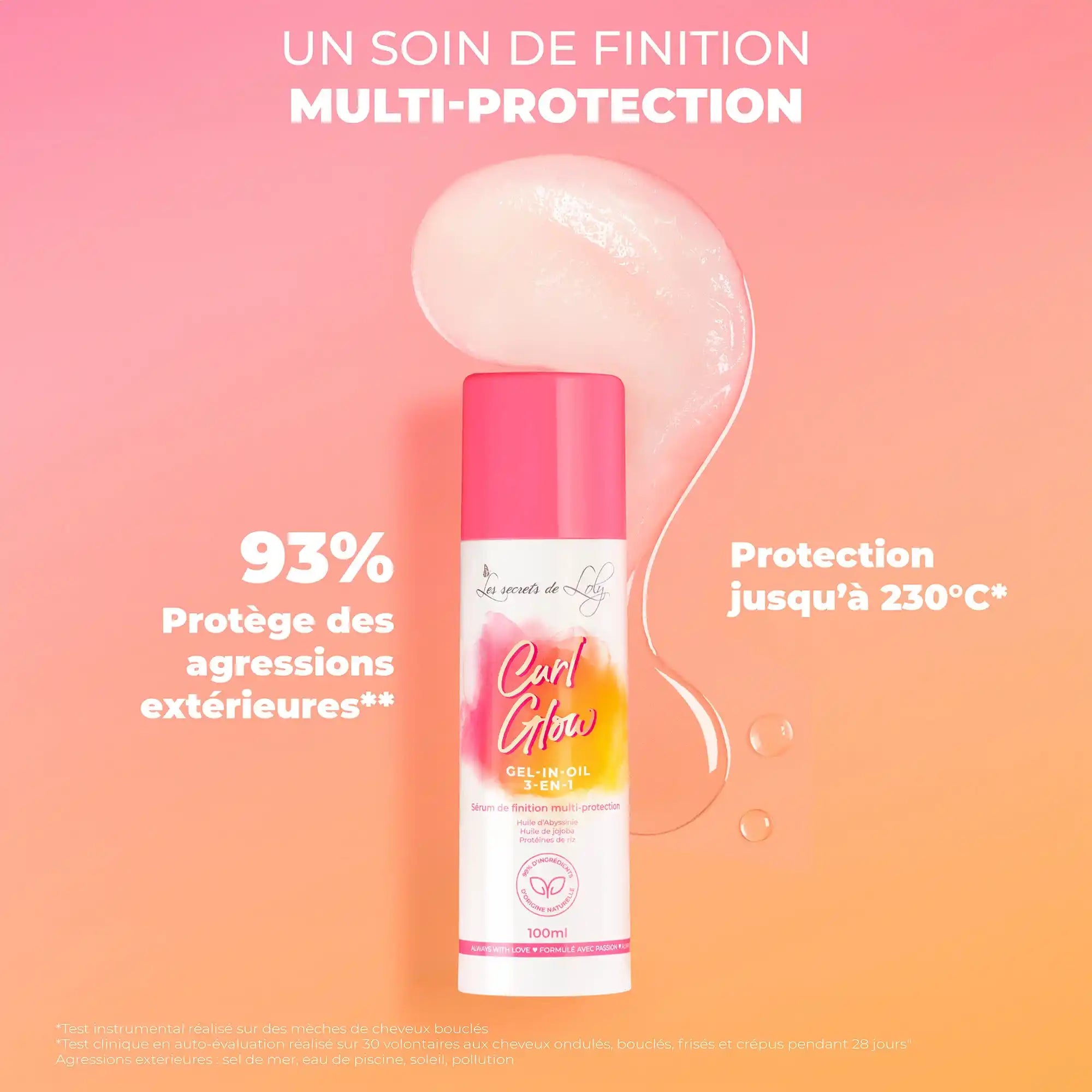 Curl Glow - Sérum de finition multi-protection - 100ml