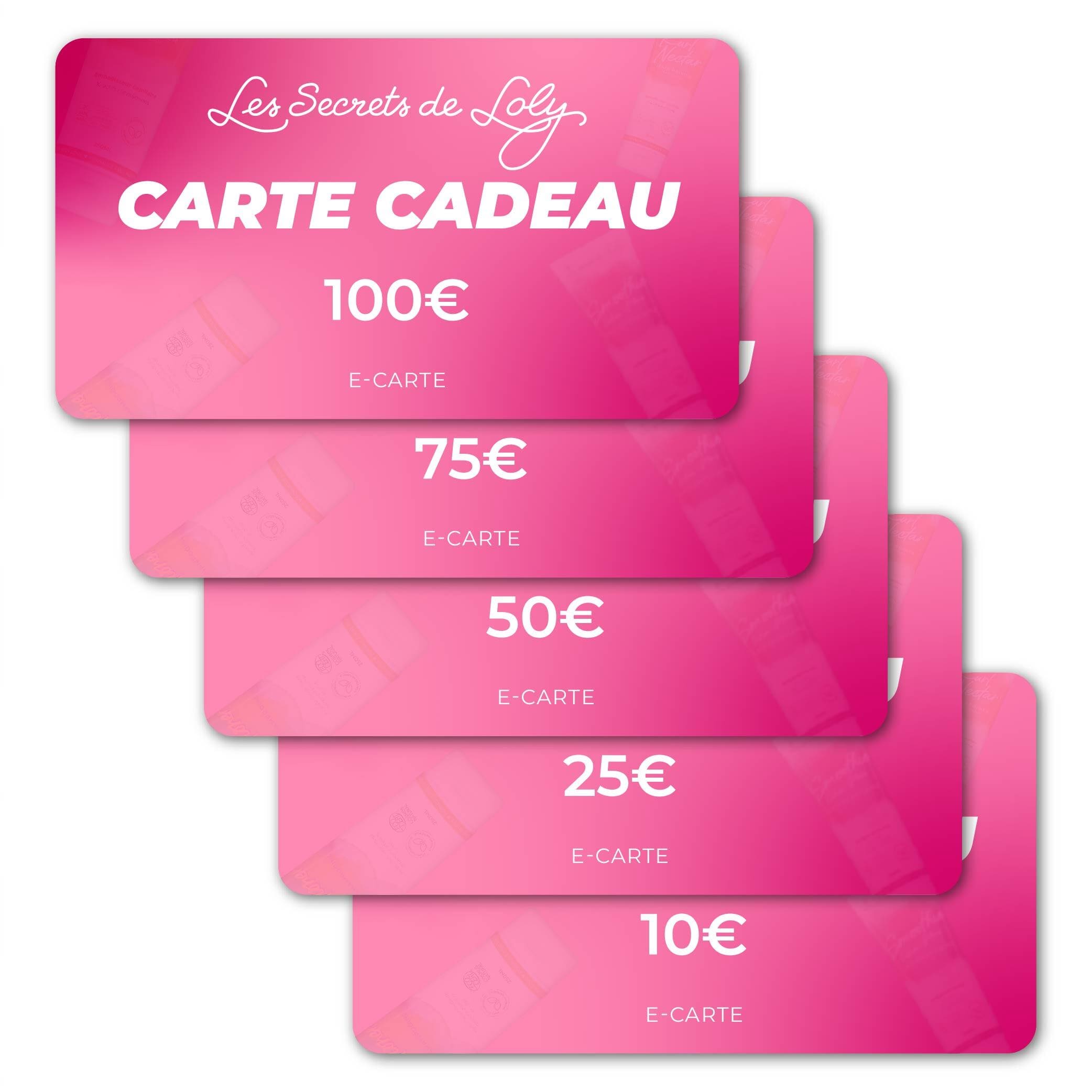 E-carte cadeau Les Secrets de Loly