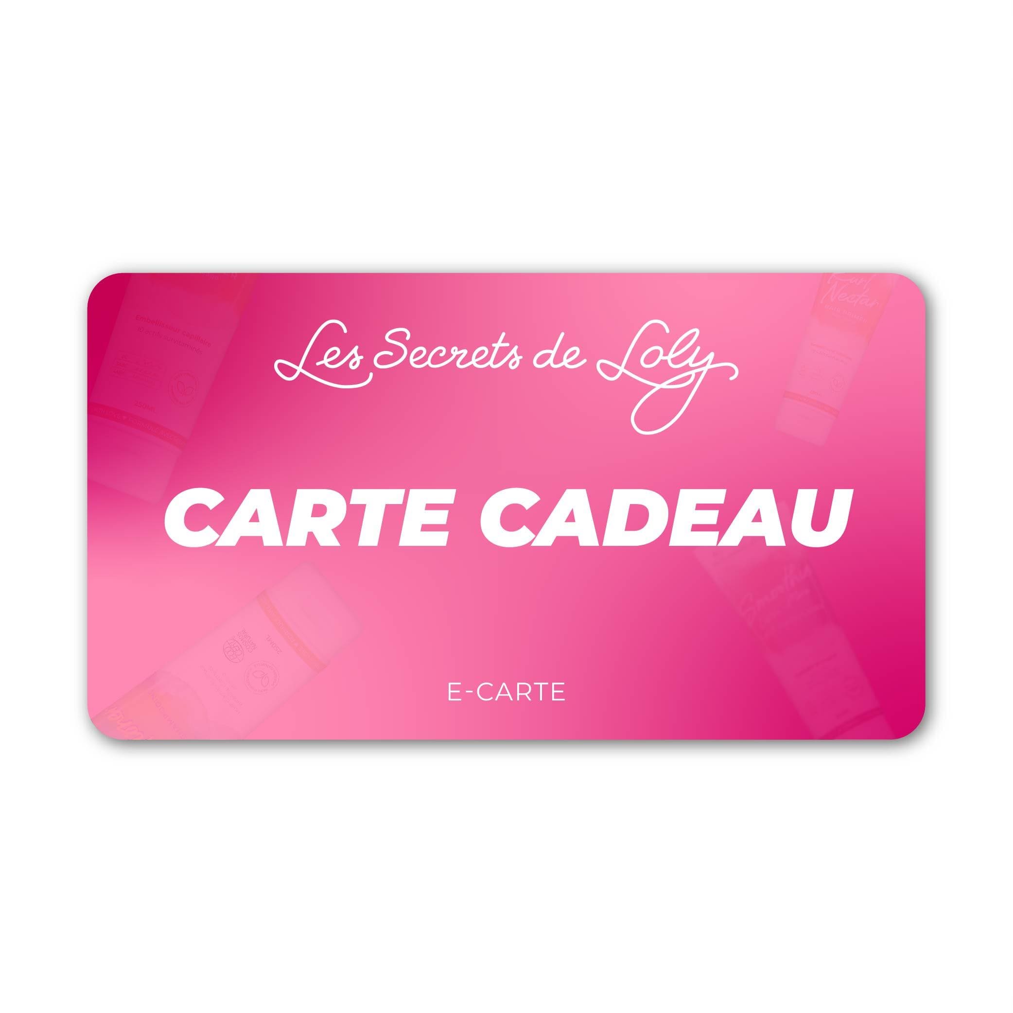 E-carte cadeau Les Secrets de Loly